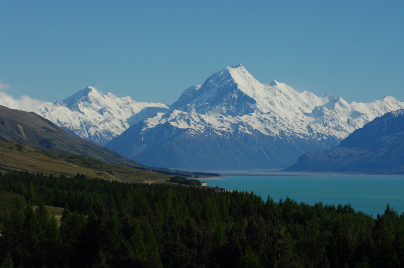 El Monte Cook es la montaña más alta de Nueva Zelanda. Wikimedia Commons